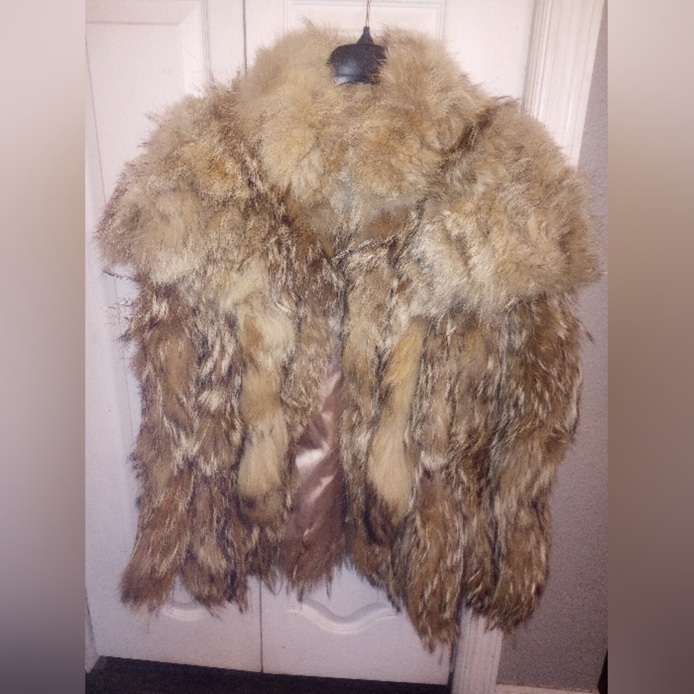 Vintage 80's Coyote Fur Coat